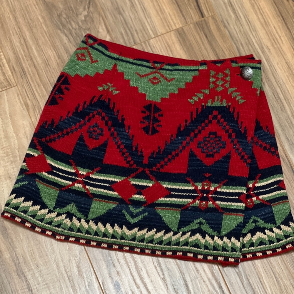 Christmas Polo Ralph Lauren girls knit skirt